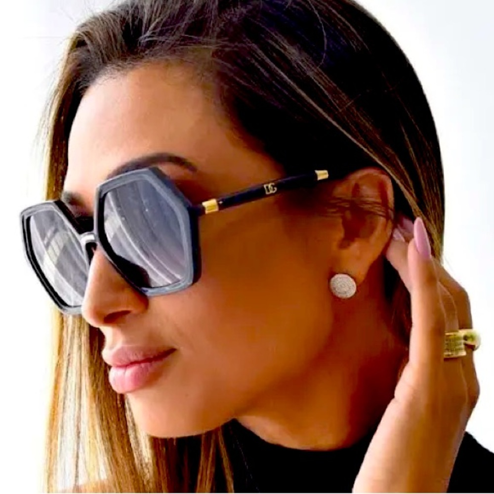 Dolce & Gabbana Hexagon Acetate Sunglasses